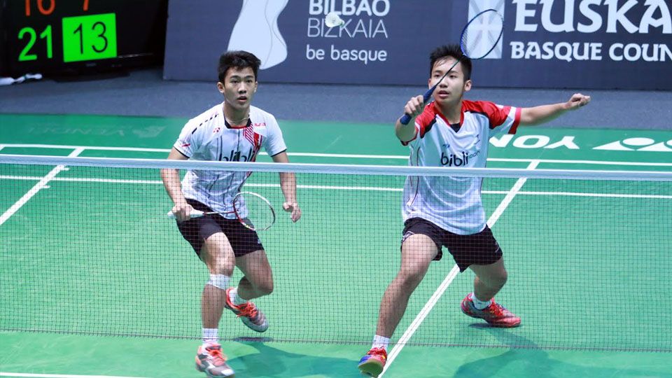 Rizki Adam dan Calvin Kristanto mampu melewati babak pertama WJC 2016 Copyright: © Humas PBSI